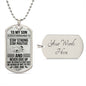 To My Son | Dog Tag