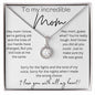 Gift for Mom | You did all you could just to make my life was good | I Love you with all my heart-| Premium 14K White Gold Finish Eternal hope Necklace | Meaningful Mother's Day Gift | Gift Idea for Mom | Birthday gift for mom