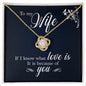 To My Wife | Love knot Necklace