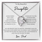 To My Daughter | Forever Love Necklace