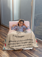 30x40 To My Daughter/ Granddaughter Personalize | Minky Blanket