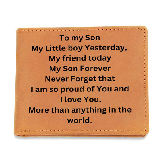 To my Son ❤️ Genuine Leather Wallet