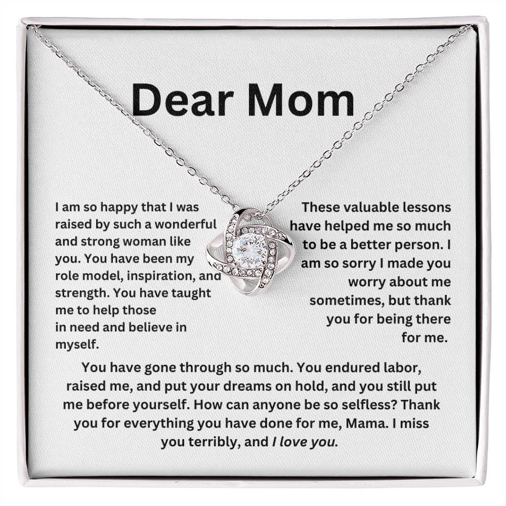 Dear Mom ❤️ Forever Love knot