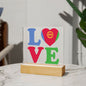 Eritrea Love Flag | Acrylic Lighting Plate