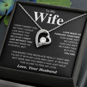 To My Wife - Forever Together - Forever Love Necklace