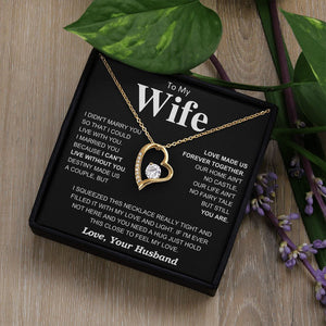 To My Wife - Forever Together - Forever Love Necklace