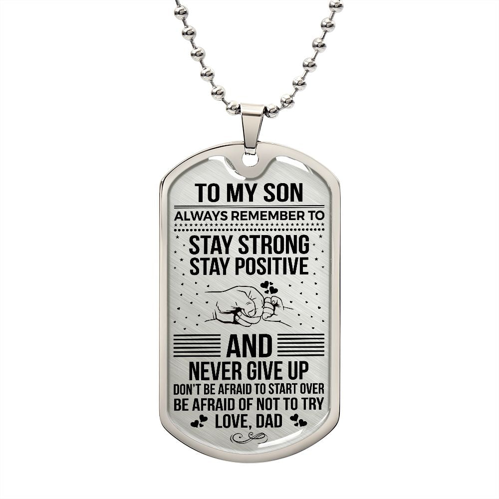 To My Son | Dog Tag