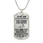 To My Son | Dog Tag