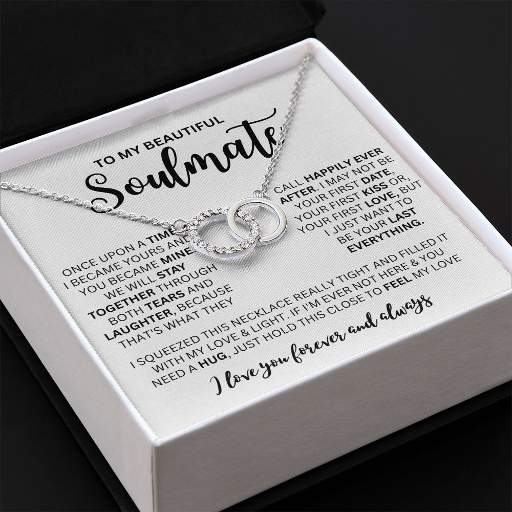 To My Beautiful Soulmate | Perfect Pair Necklace