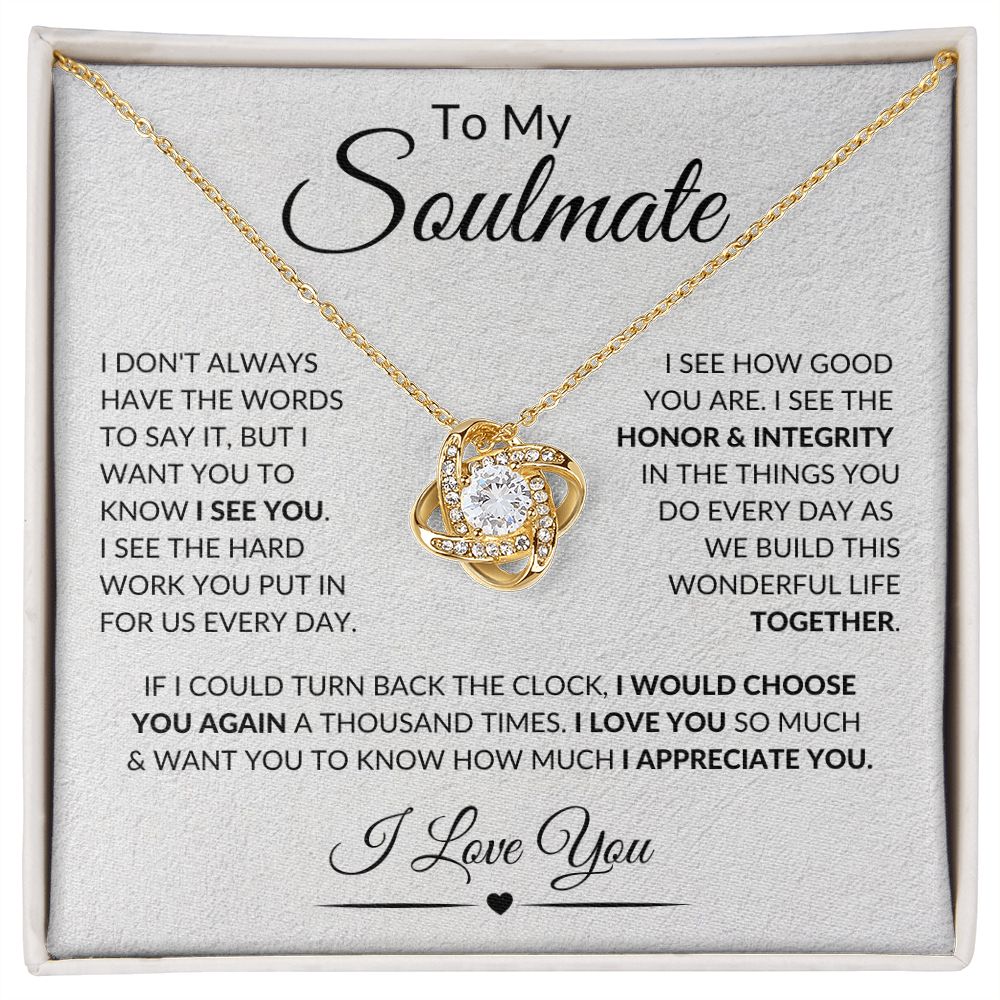 To My Soulmate | Love Knot