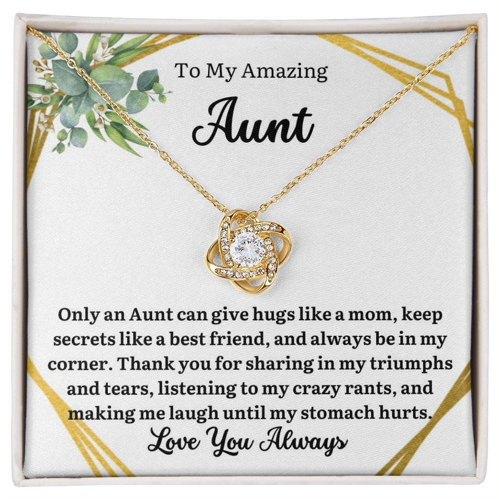 To My Amazing Aunt | Love knot Necklace