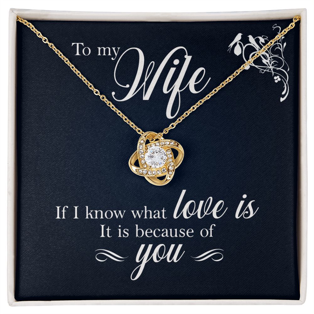 To My Wife | Love knot Necklace