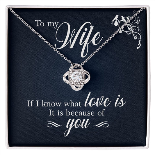 To My Wife | Love knot Necklace