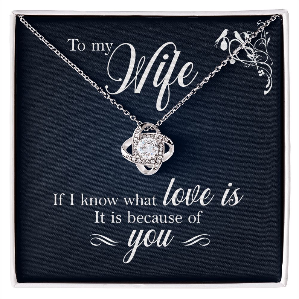 To My Wife | Love knot Necklace