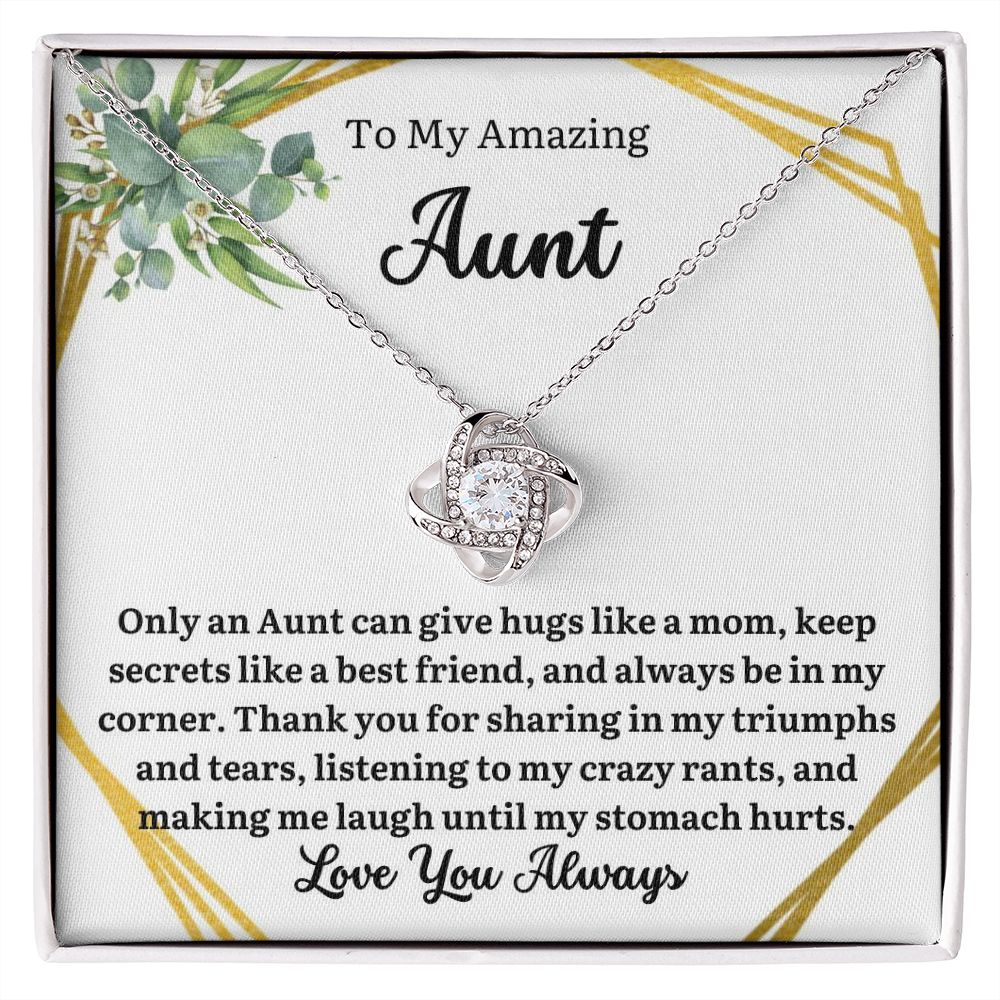 To My Amazing Aunt | Love knot Necklace