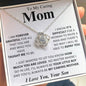 To My Caring Mom - Love Knot Necklace