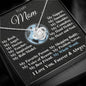 Gift for Mother | My Rock, My Angel | Premium 14K White Gold Finish Love Knot Necklace | Meaningful Mother's Day Gift | Gift Idea for Mom | Birthday gift for mom