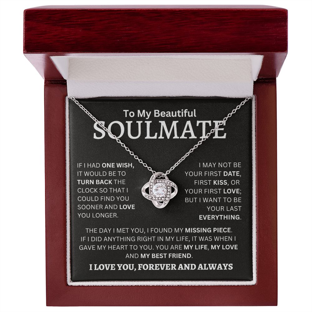 5 GREAT REASONS TO BUY FROM US     Imagine her reaction receiving this beautiful Love Knot Necklace. Representing an unbreakable bond between two souls, this piece features a beautiful pendant embellished with premium cubic zirconia crystals. Surprise you