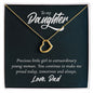 To My Daughter | Delicate Heart Necklace
