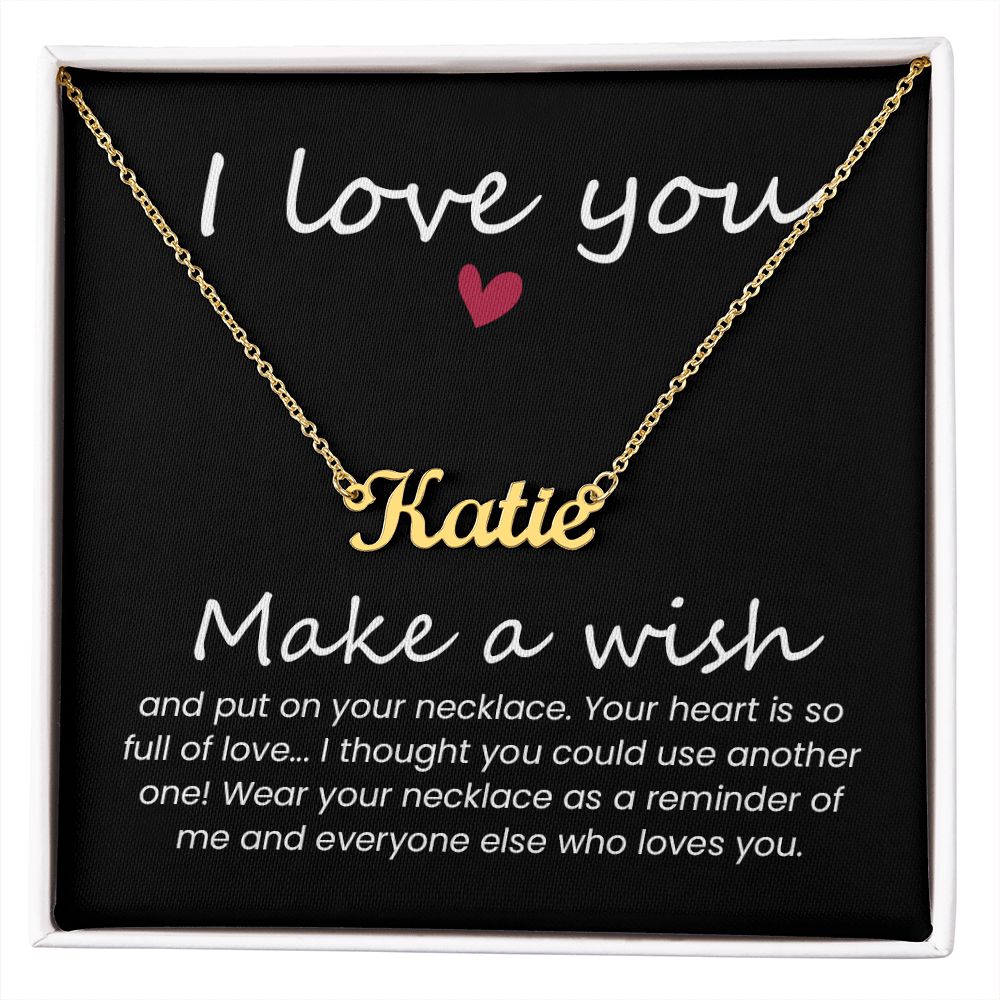 Make a Wish | Name Necklace