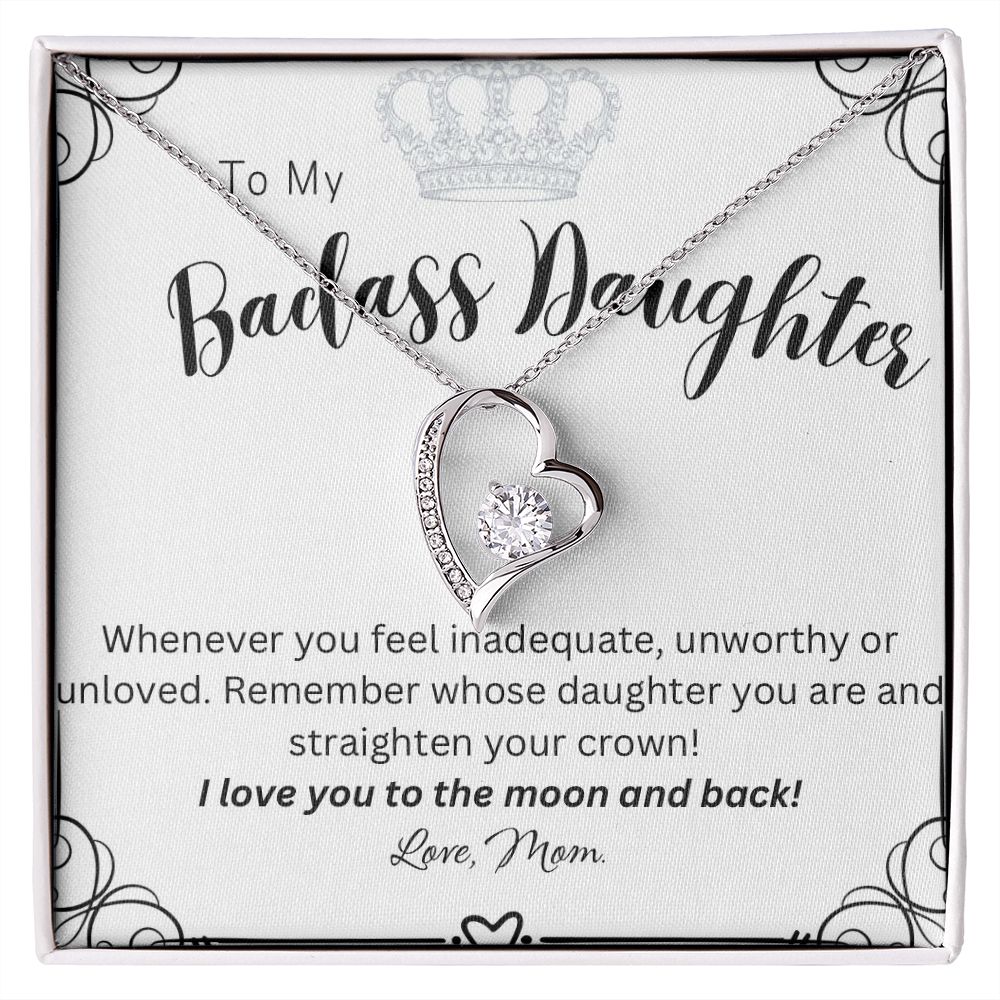 To My Badass Daughter | Forever Love Necklace