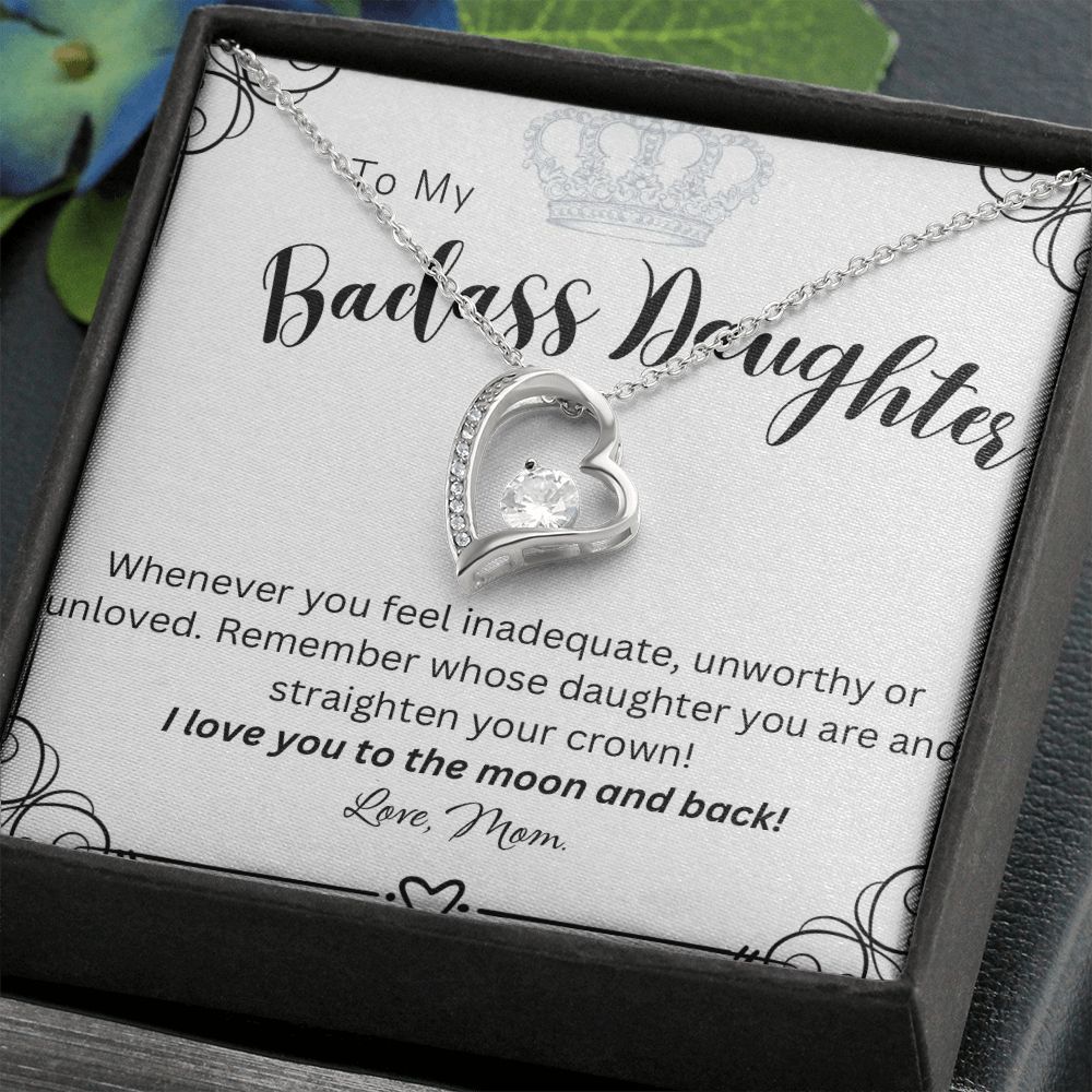 To My Badass Daughter | Forever Love Necklace