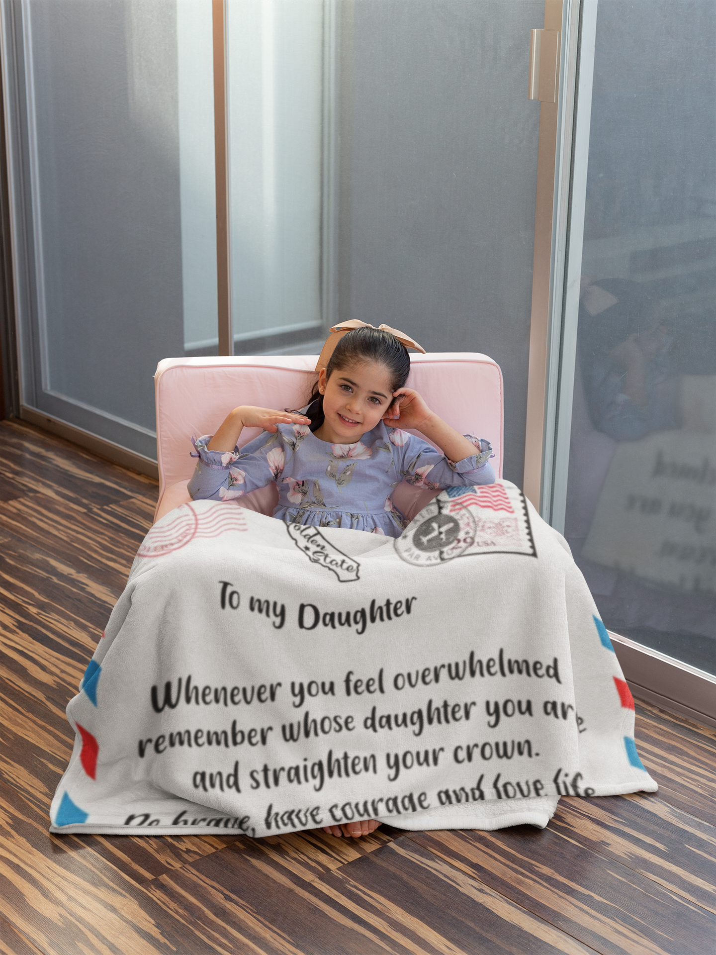 30x40 To My Daughter/ Granddaughter Personalize | Minky Blanket