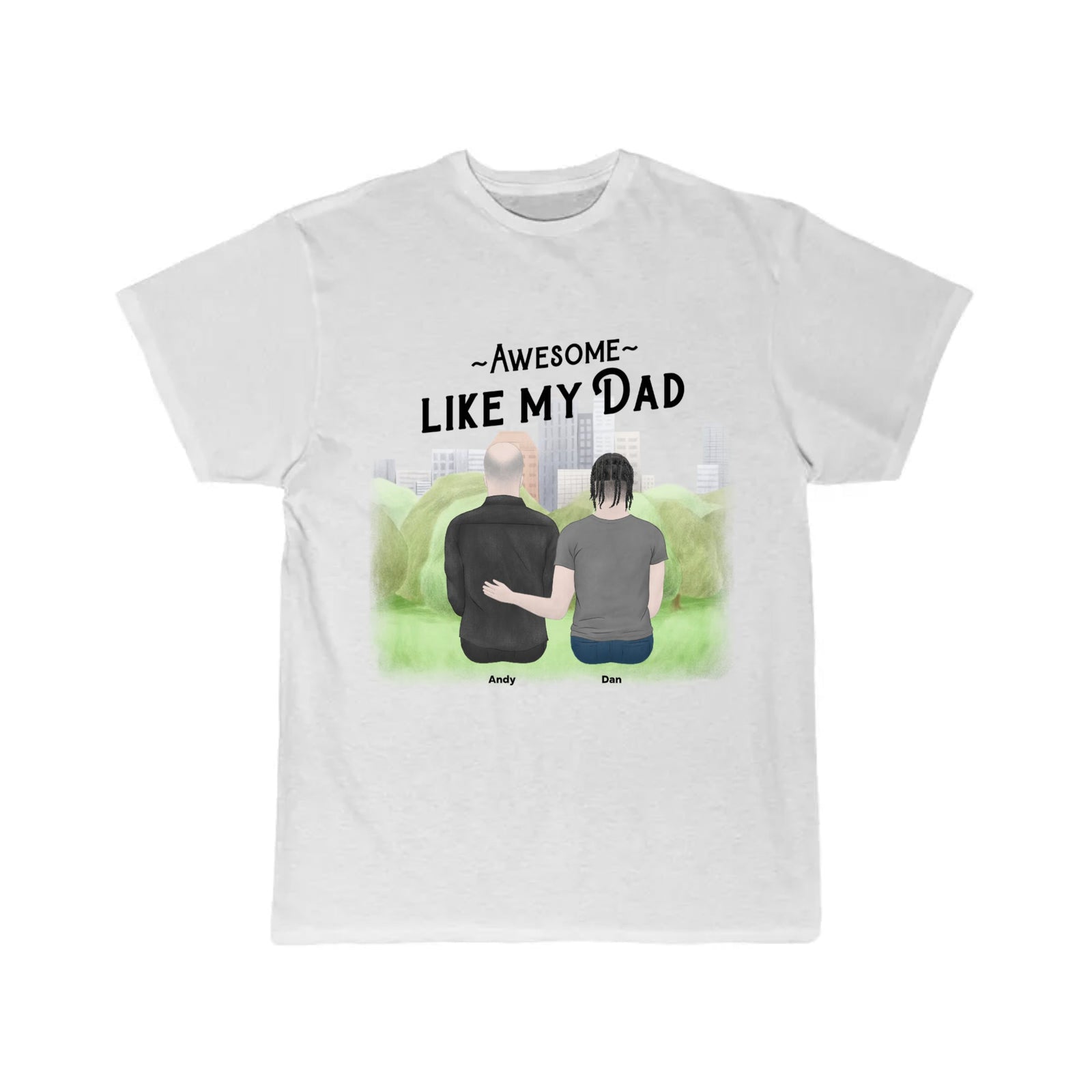 Awesome Like My Dad, Personalize T-shirt | Men's Short Sleeve Tee