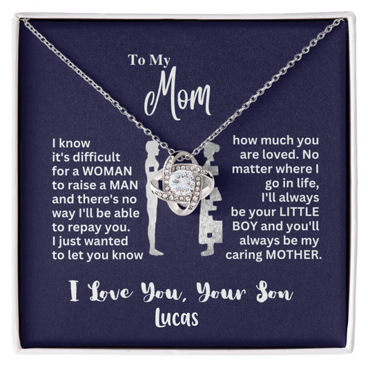 To My Mom | Mothers day Special Gift | Love Knot Necklace